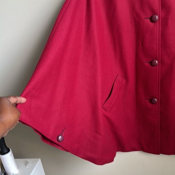 Eddie Bauer & C.C. Filson Co. VTG Virgin Wool Cape M - Picture 3 of 9